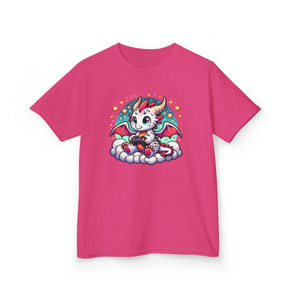 Baby Dragon Playing Video Games Youth T-Shirt