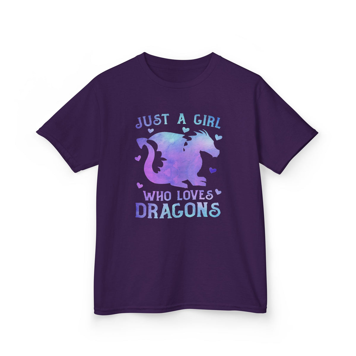 Just a Girl Who Loves Dragons Girls T-Shirt