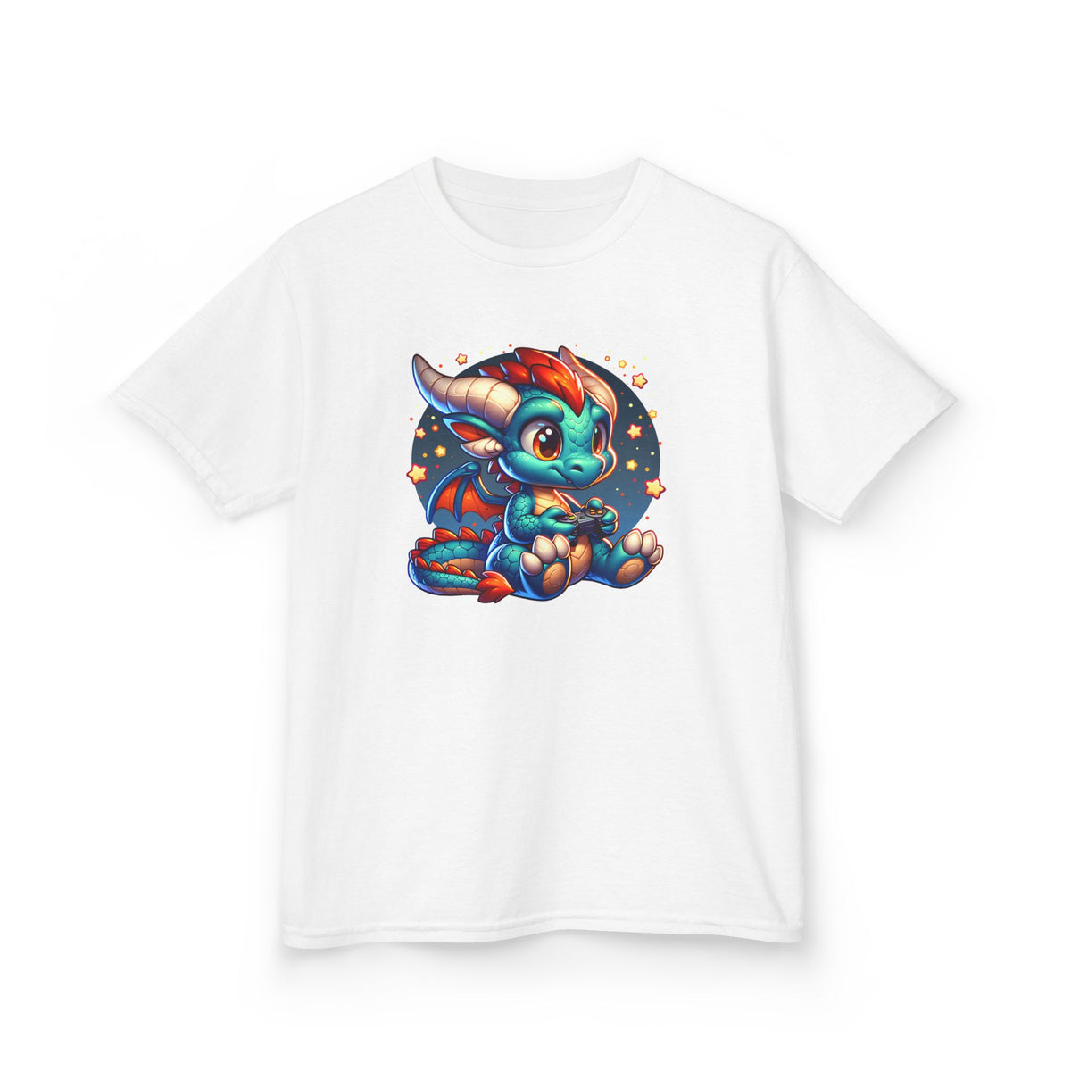 Baby Dragon Playing Video Games Youth T-Shirt