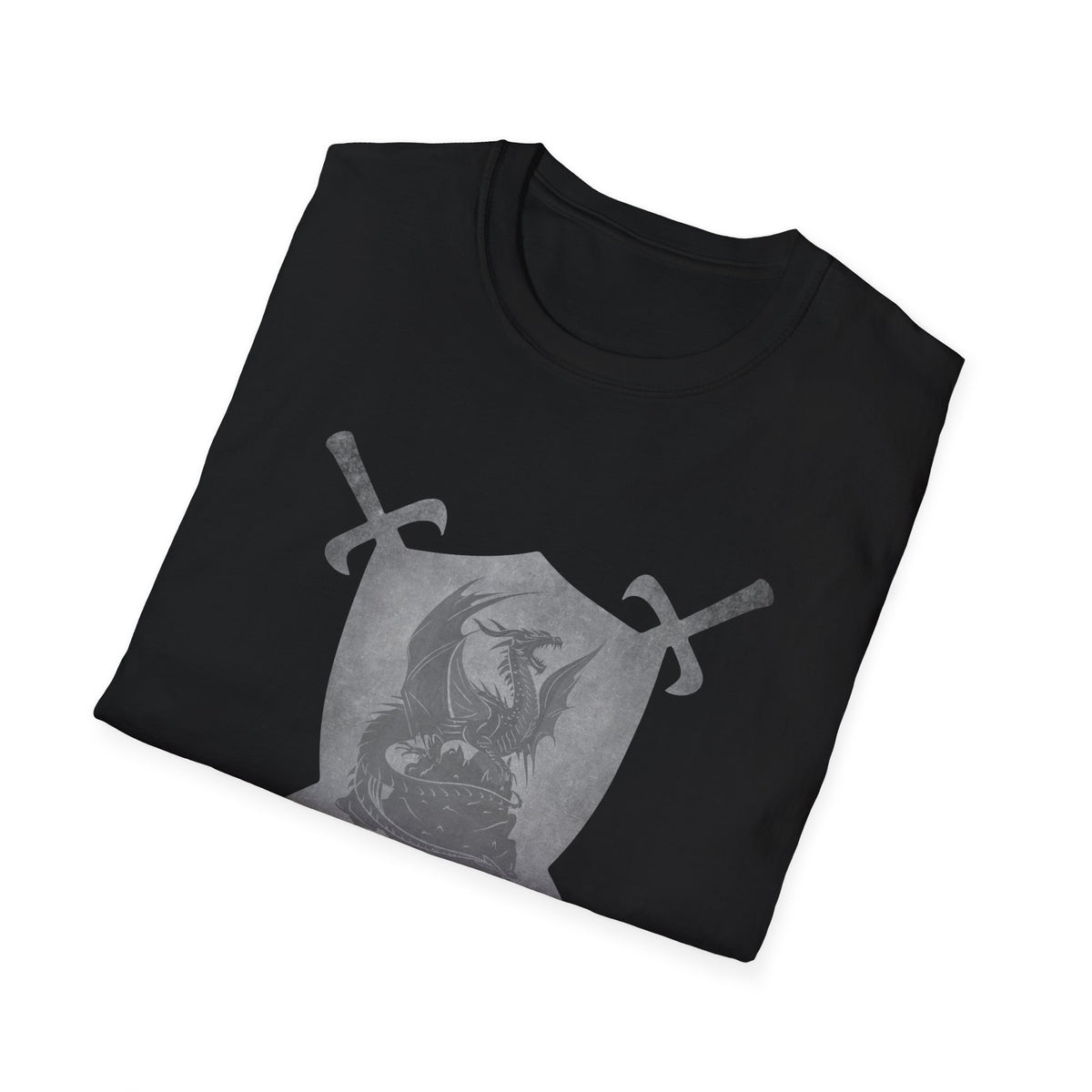 Dragon Heraldic Shield and Swords T-Shirt