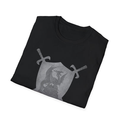 Dragon Heraldic Shield and Swords T-Shirt