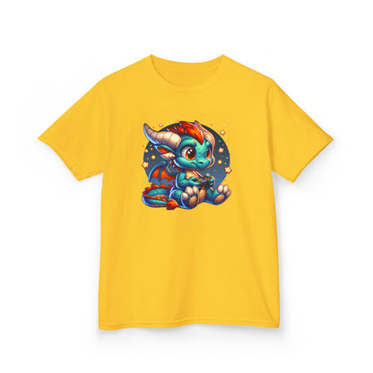Baby Dragon Playing Video Games Youth T-Shirt