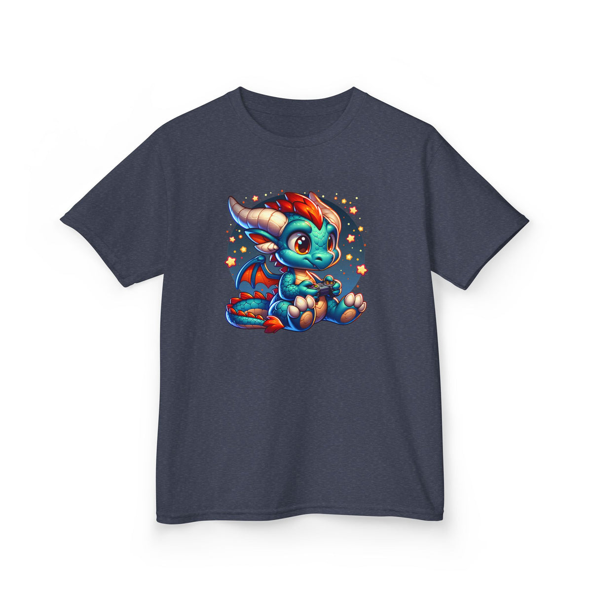 Baby Dragon Playing Video Games Youth T-Shirt