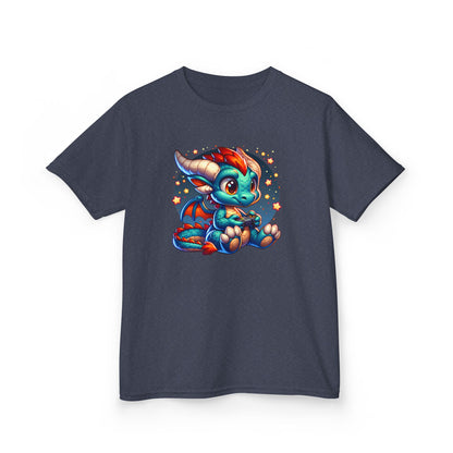 Baby Dragon Playing Video Games Youth T-Shirt