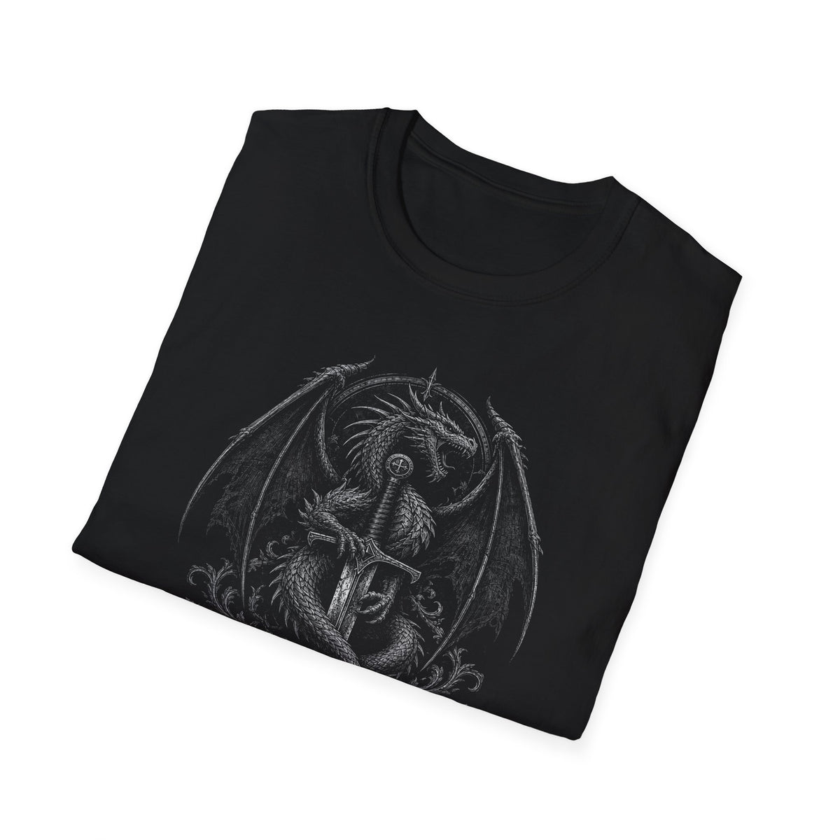Dragon and Sword Heraldry T-Shirt