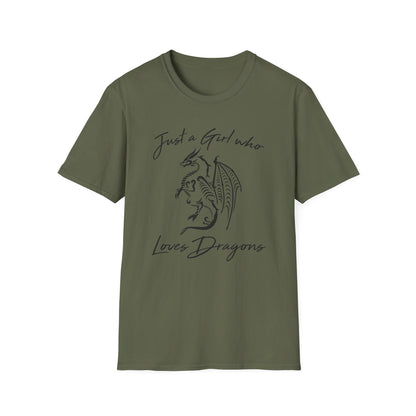 Just a Girl Who Loves Dragons T-Shirt
