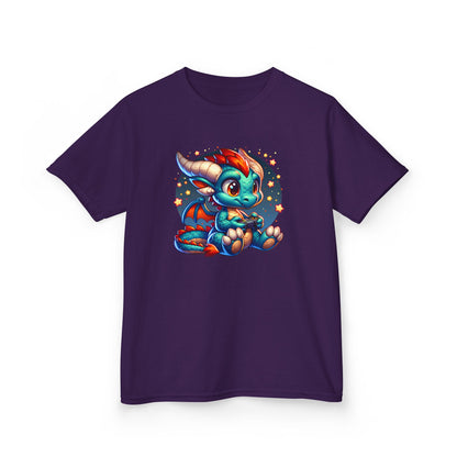 Baby Dragon Playing Video Games Youth T-Shirt