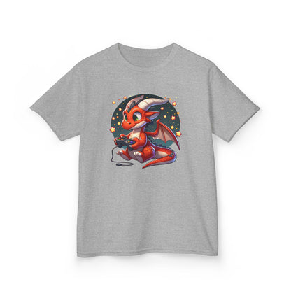 Baby Dragon Playing Video Games Youth T-Shirt