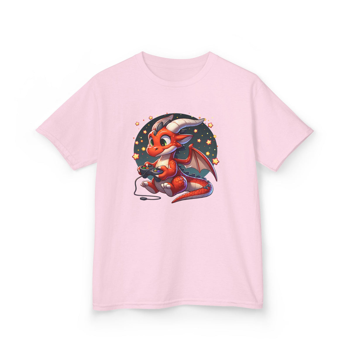 Baby Dragon Playing Video Games Youth T-Shirt