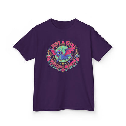 Just a Girl Who Loves Dragons Youth T-Shirt