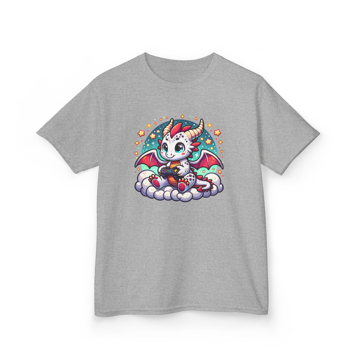 Baby Dragon Playing Video Games Youth T-Shirt