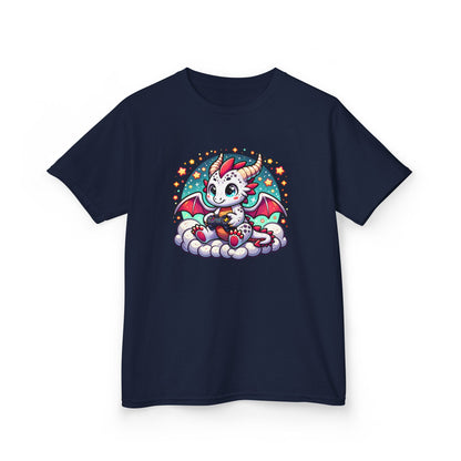 Baby Dragon Playing Video Games Youth T-Shirt