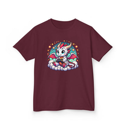 Baby Dragon Playing Video Games Youth T-Shirt
