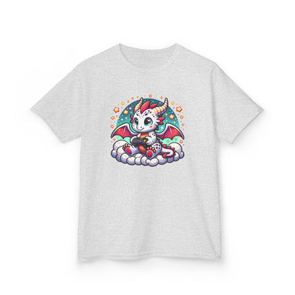 Baby Dragon Playing Video Games Youth T-Shirt