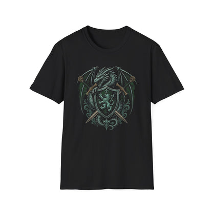 Dragon Swords Shield Heraldry T-Shirt