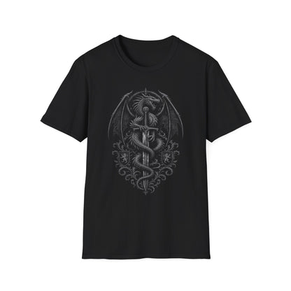 Dragon and Sword Heraldry T-Shirt