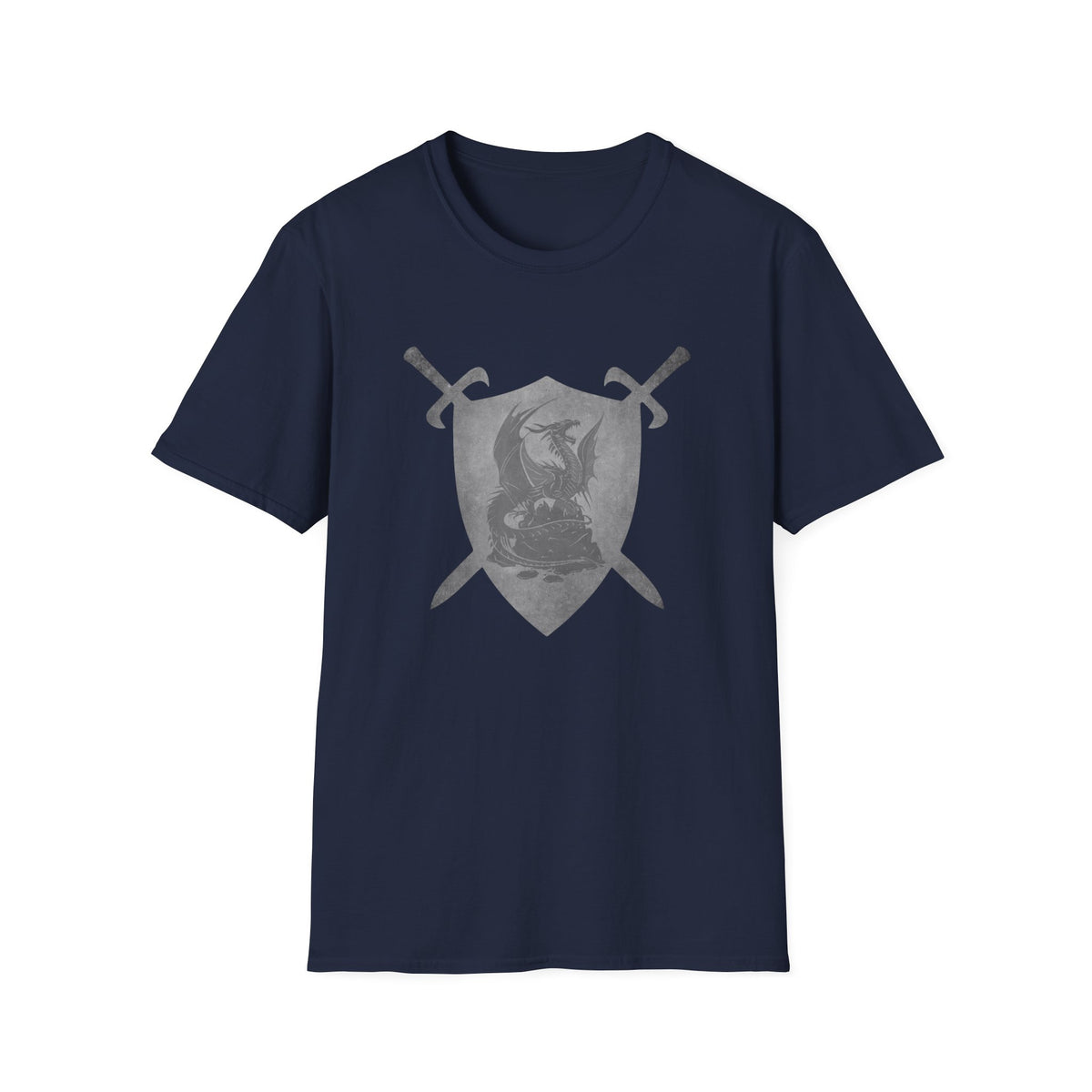 Dragon Heraldic Shield and Swords T-Shirt