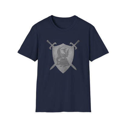 Dragon Heraldic Shield and Swords T-Shirt