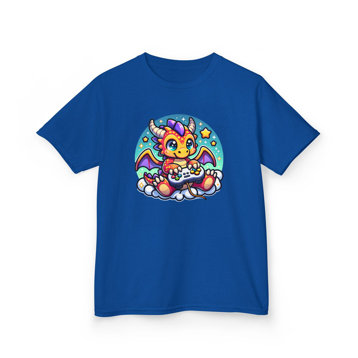 Baby Dragon Playing Video Games Youth T-Shirt