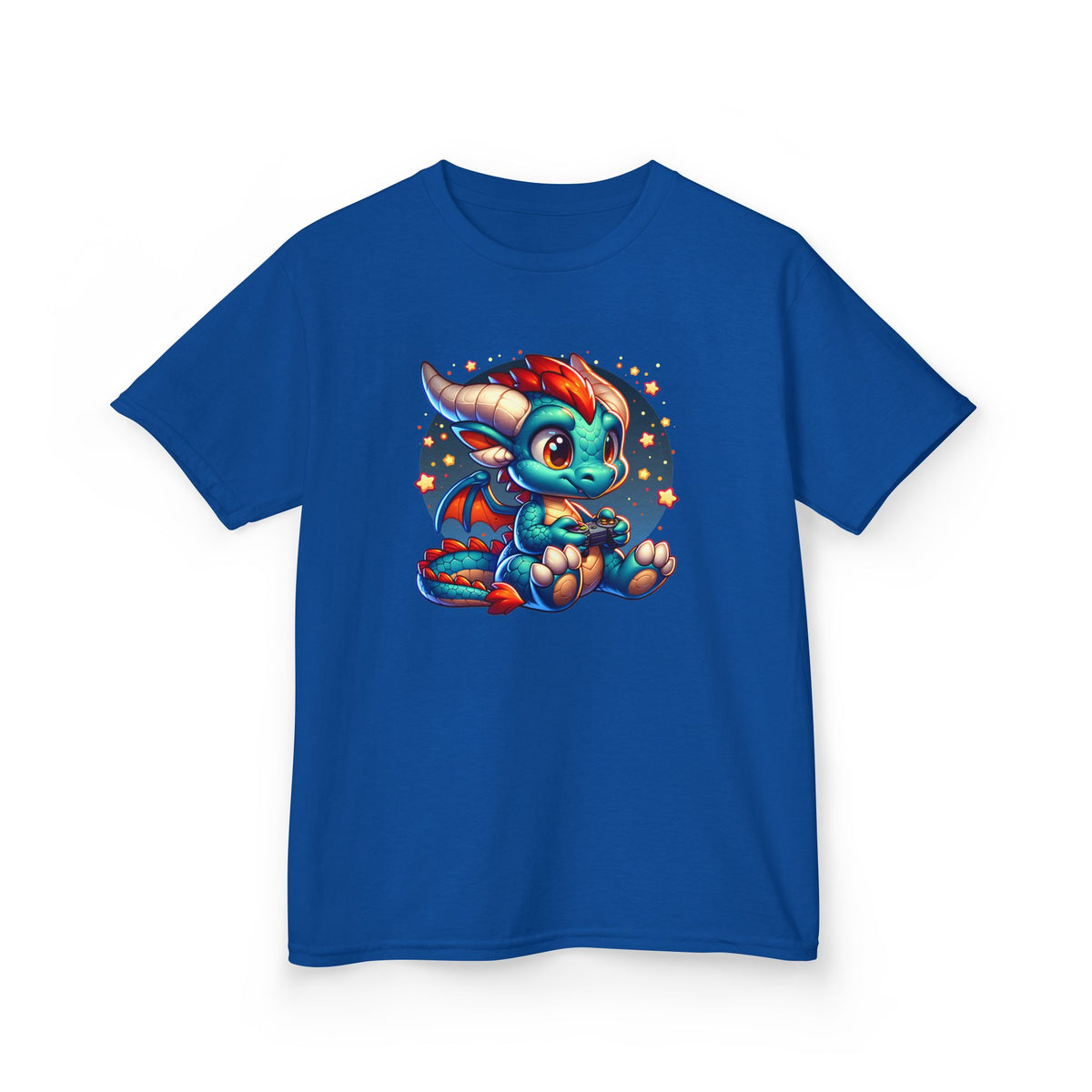 Baby Dragon Playing Video Games Youth T-Shirt