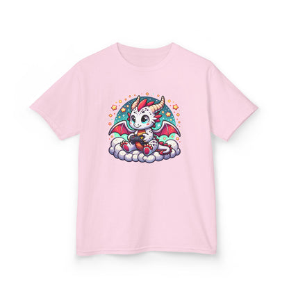 Baby Dragon Playing Video Games Youth T-Shirt