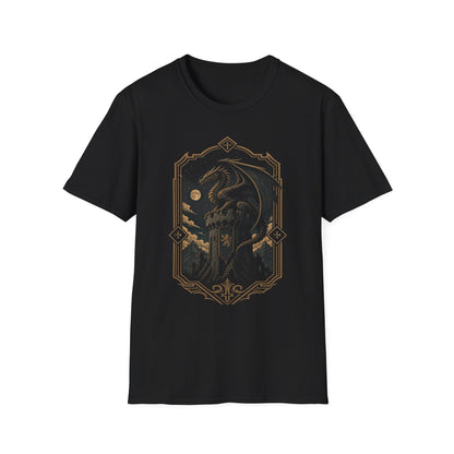 Dragon on Castle Parapet T-Shirt