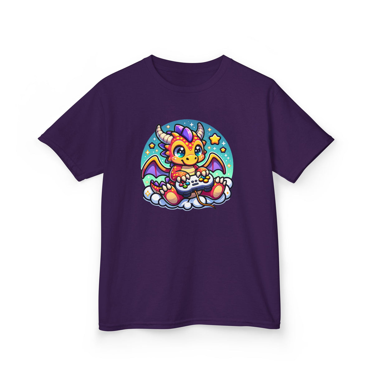 Baby Dragon Playing Video Games Youth T-Shirt