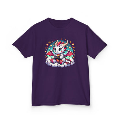 Baby Dragon Playing Video Games Youth T-Shirt