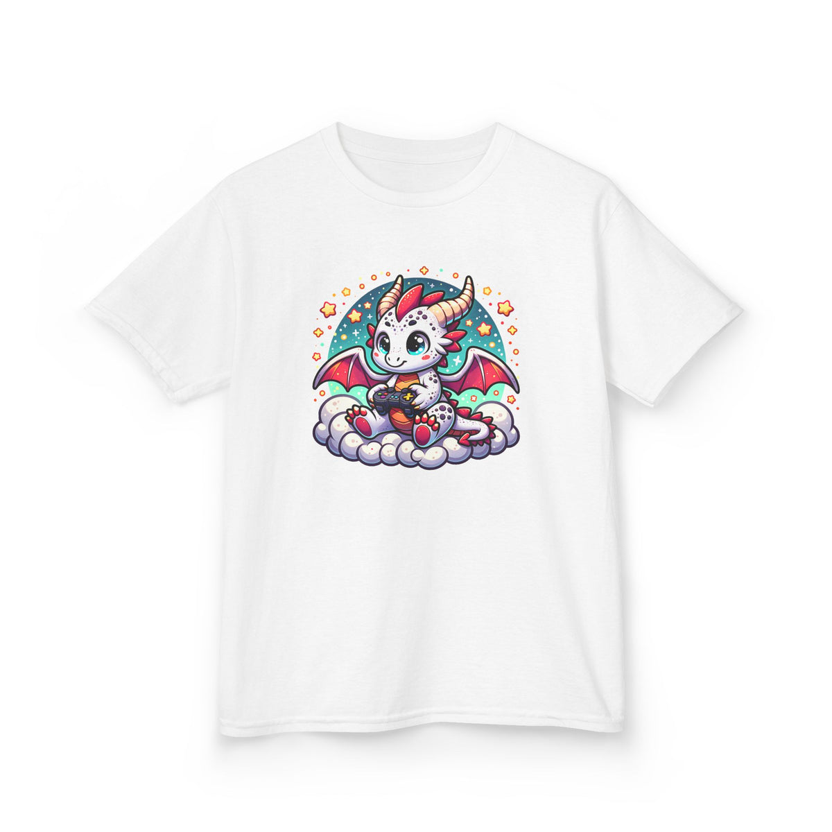 Baby Dragon Playing Video Games Youth T-Shirt