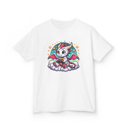 Baby Dragon Playing Video Games Youth T-Shirt