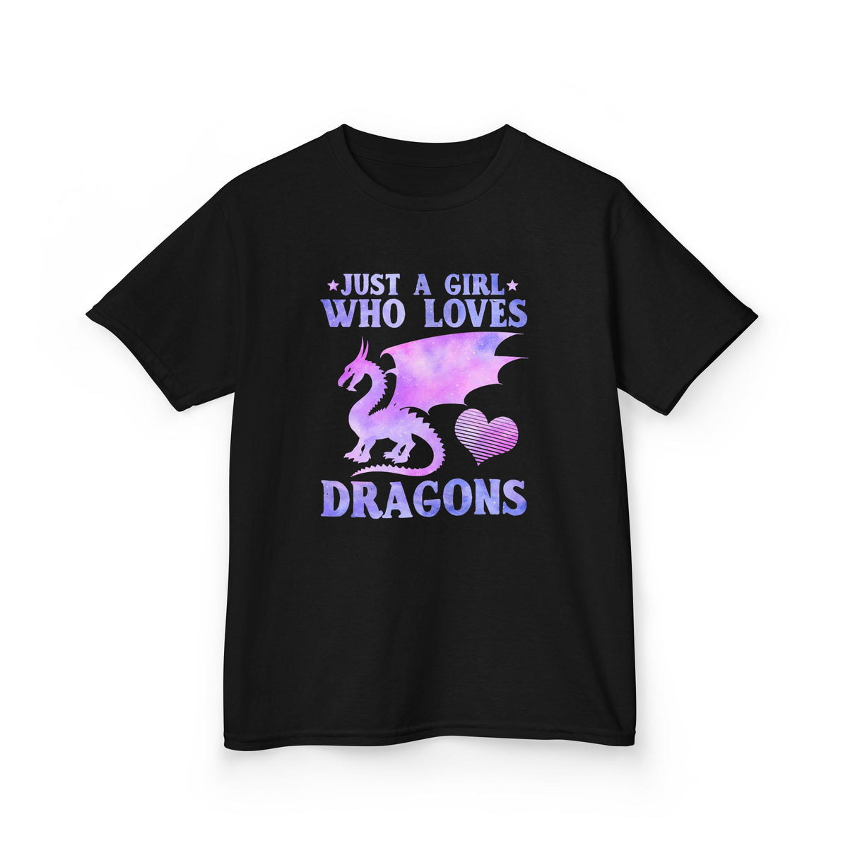 Just a Girl Who Loves Dragons Girls T-Shirt