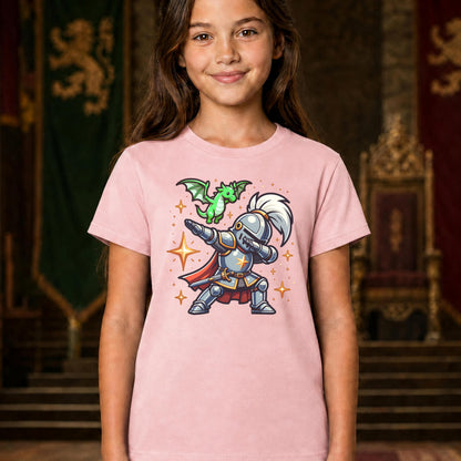 Dabbing Knight and Dragon Youth T-Shirt