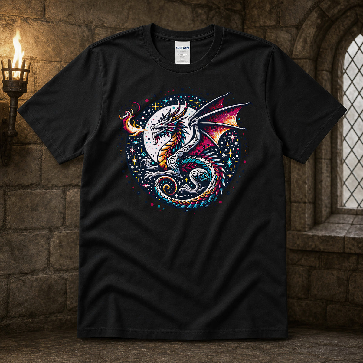 Dragon Fantasy Abstract Art T-Shirt