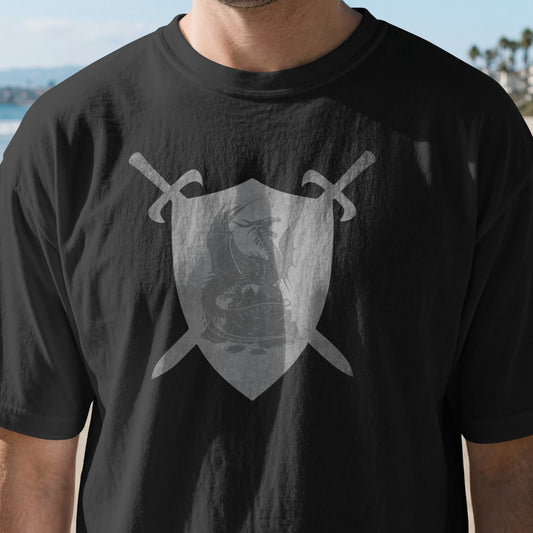Dragon Heraldic Shield and Swords T-Shirt