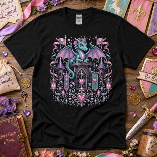 Dragon Queen Castle Girl's T-Shirt