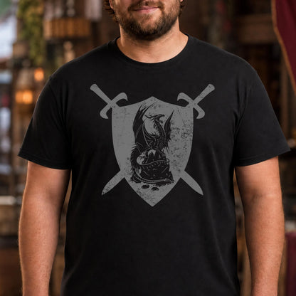 Dragon Swords Shield T-Shirt