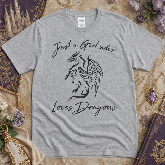 Just a Girl Who Loves Dragons T-Shirt