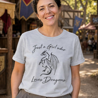Just a Girl Who Loves Dragons T-Shirt