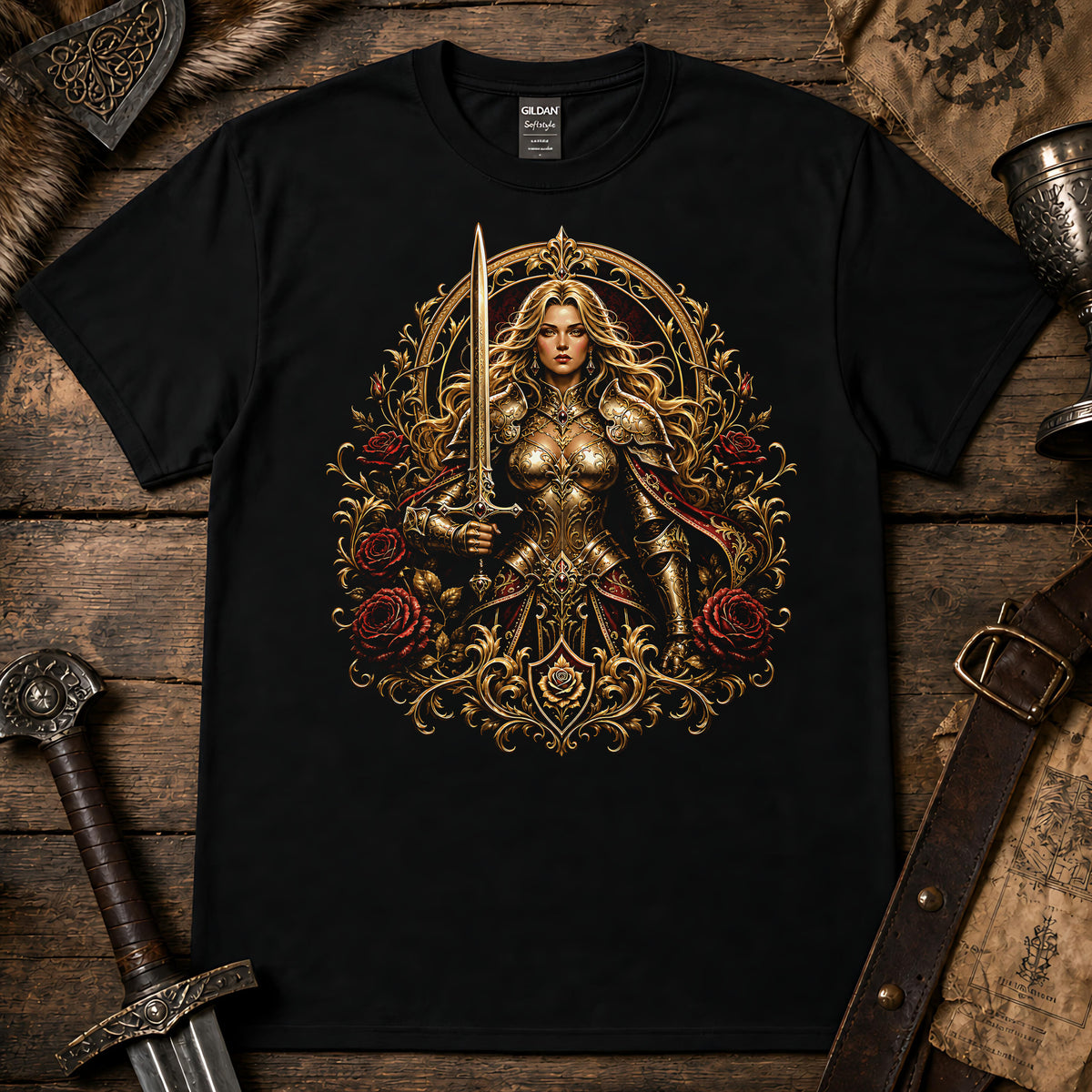 Medieval Warrior Queen T-Shirt